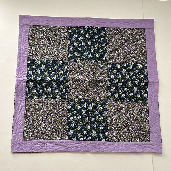 Lot of 3 Handmade Patchwork Quilt Morning Glory Throw Pillow Cover Couch Home - Picture 8 of 15